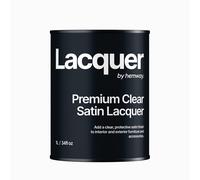 Clear Lacquer 1 Litre UV Multi-Surface Sealant, Interior & Exterior, Protection, Top Coat, Water-Based, Fast Drying Hemway Satin 1L