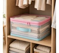 Clear Large Storage Bag, PVC Mesh Organizer(Extra Large) | PVC Mesh Fabric, This Large Storage Bag is Perfect for Clothes, Sweaters, Coats