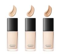 Clear Lasting Liquid Foundation Full Coverage Concealer, Light to Medium Skin, Mature Skin Liquid Makeup, Lightweight Long Lasting Color Match for Face (3PC)