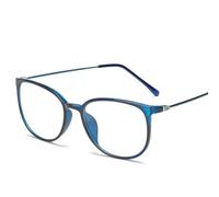 Clear Lens Round Plain TR90 Retro Plastic Eyeglasses For Men Women - Lightweight Anti Eye Fatigue With Metal Hinges For Reading Computer