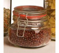 Clear Lid Sqr Glass Deli Jar 500Ml