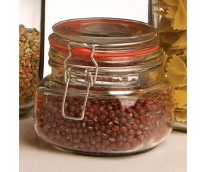 Clear Lid Sqr Glass Deli Jar 500Ml