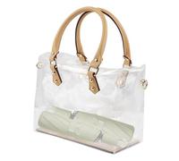 Clear Lightweight Tote - Waterproof Cosmetic Makeup | Beach Waterproof PVC for Festival, Gym, Outdoor Travel, School, Daily Use and Organization p, b, refer to the description, Reference description