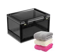 Clear Locking Box Medicine - Durable Premium Password Transparent Multifunctional Compact, Large Capacity Stackable Lockable, Storage Bin Safe Medication | Safe Medication Sl ompact