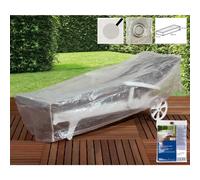 Clear Lounge Chair Cover 200x75x45cm - Weatherproof & Tear Resistant
