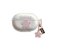 Clear Lovely Flower Pattern Case with Pendant Cover Accessories Case for Huawei FreeBuds Pro 3