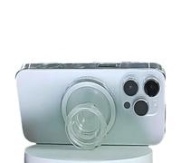 Clear Magnetic Adhesive Base, with Air Cushion Shockproof Design, Compatible with iPhone 15/14/13/12, Samsung Galaxy S23/S22, MagSafe Ring Phone Grip for Pop Socket, Wallet, Desk & DIY