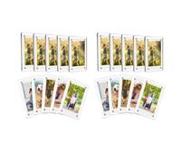Clear Magnetic Fridge Photo Frames 60x90mm Set | Display your small photos and notes clearly on the fridge with these double-sided clear magnetic frames.