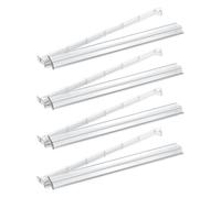 Clear Mahjong Pushers - Acrylic 4-Piece Tile Holder Pusher Set, Clear Mah Jongg Racks 824g Total Weight, Sturdy Build | Mahjong Racks With Pushers For Social Club Holiday Parties Game Night Family