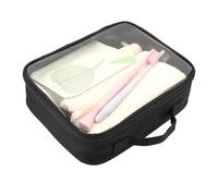 Clear Makeup Bag - Approved Transparent Travel Cosmetic Organizer, Lightweight Waterproof Case | Airline Carry On Compliant Toiletry Bag for Men Women Makeup Travel Accessories