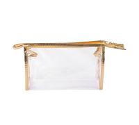 Clear Makeup Bag - Clear Cosmetic Bag | Clear Toiletry Bag | Clear Makeup Bag | Zipper Cosmetic Bags Storage Bag | Cosmetic Bag, gold, Se référer au descriptif, Refer to description