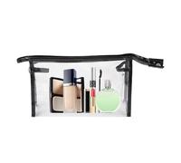 Clear Makeup Bag - Clear Makeup Bag | Makeup Bag, Zipper Storage Bag, Travel Bag, Waterproof Makeup Bag, Canvas Bag, Black, Se référer au descriptif, Refer to description