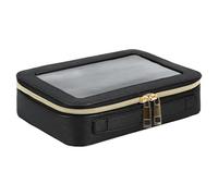 Clear Makeup Bag - Clear Makeup Bag | Multipurpose Clear Travel Makeup Bag Portable Cosmetic Storage Bag Suitable for Makeup, Black, Se référer au descriptif, Refer to description