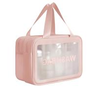 Clear Makeup Bag Handheld Cosmetic Bag Large Capacity Toiletry Bag Skincare Storage Bag Travel Wash Bag for Woman Cosmetic Bag Large Capacity Toiletry Bag Handheld Makeup Bag Skincare Organiser
