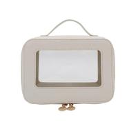 Clear Makeup Bag Waterproof Travel Cosmetic Case with Handle Transparent Toiletry Bag for Women Toil