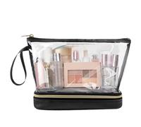 Clear Makeup Bags with Zipper | Portable Clear Makeup Bags,Cosmetic Bag, Toiletry Organizer, Makeup Storage Case for Outdoor Travelling Road Trips