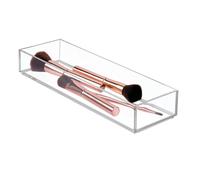 Clear Makeup Organiser Tray - Practical Storage for Cosmetics & Accessories, 10 x 30.5 cm