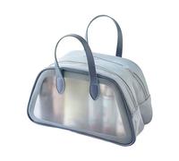 Clear Makeup Storage Bag Cosmetic Double Layer Skincares Container Practical Travel Supplies