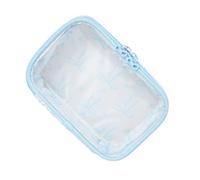 Clear Makeup Storage Bag with Pretty Bows Decoration Cosmetic Organiser for Beauty Lovers Elegant Bend Design Makeup Case