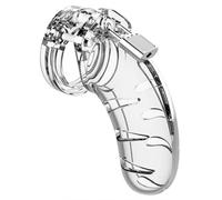 clear Man Cage Model 3 Clear Chastity Cage - 4.5 Inch