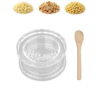 Clear Manual Garlic Twister, 2PCS Clear Manual Garlic Twister and Ginger Mincer Tool, Multi-Functional Mincer, for Ga lic, Onion, Ginger, Nuts (1pcs)