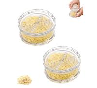 Clear Manual Garlic Twister Multi Functional Mincer Grinder Food Grade Plastic Twist Masher for Onion Ginger Herbs Nuts Impact Resistant Kitchen Gadget Compact Press Tool Home Cooking(2pcs)