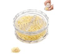 Clear Manual Garlic Twister Multi Functional Mincer Grinder Food Grade Plastic Twist Masher for Onion Ginger Herbs Nuts Impact Resistant Kitchen Gadget Compact Press Tool Home Cooking(1pc)