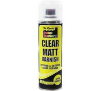 Clear Matt Spray Paint Varnish All Purpose Interior Exterior Use Aerosol DIY New