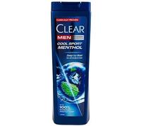 CLEAR Men Ice Cool Menthol Anti-Dandruff Shampoo for Men, Intensive Cooling Freshness, Pro-Nutrium™ 10 Scalp Care Formula, Daily Use for Strong Hair & 100% Dandruff Protection, 360 ml PACK OF 4