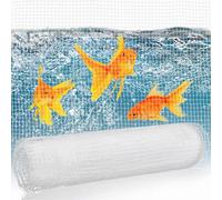 Clear Mesh Fish Tank Lid 4 X 5 Ft (122 X 152 Cm) Aquarium Net Cover, DIY Cut To Fit 5-75 Gallon Tanks, Durable Plastic Screen Top To Prevent Fish Jumping Out, Optimal Light Transmission