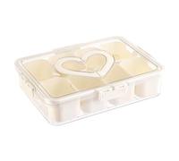 Clear Modular Nutrition Keeper - Leakproof Divided Meal Carrier, Versatile Segmented Food Tray | Perfect for Vegetable andFruit Preservation, Daily Commute andPicnics, Refrigerator andPantry