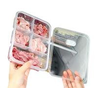Clear Multi Section Meal Prep Container Leak Proof Ventilation Systems Refrigerator Storage Solution Home Storage Solution