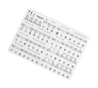 Clear Music Learning Stickers Reusable Training Tool with Staff Notation