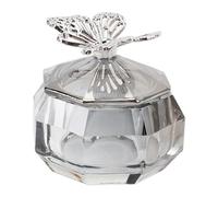 Clear Nail Art Acrylic Liquid Powder Dappen Dish Bowl Glass Crystal Cup,Large Capacity Transparent Glass Nail Art Cup with Alloy Lid for Liquid Solutions