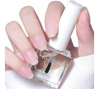 Clear Nail Polish - Quick Dry & Long Lasting clear Nail Varnish - No Need Cure Top Coat Nail Polish - High Gloss Nail Varnish top coat - 2 In 1 Top Coat & Base Coat nail polish For Women DIY Home