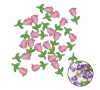 Clear Nail Rhinestones Resin Tulips Stone Diamonds Crystals for Art Supplies Flower Charms Pearl Nail and Rhinestones