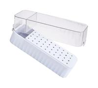 Clear Nails Art Tool Storage Box Drill Bit Container Case With 40Grids NonSlip Base For Professional Salons Hole Nail Drill Bit Holder