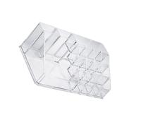 Clear Nails Polished Organized Acrylic Display Stand Cosmetic Holder For Makeup Brush Storage Solution