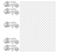 Clear Netting Tanks Guard Netting For Fish Pet Includes 5pcs Mounting Clip Screen Net Portable Fish Tanks Jump Prevention Net