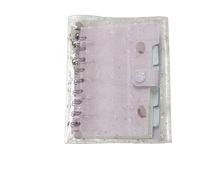 Clear Notebook Binder, Refillable Loose Leaf Star Shape Organizer for Project Planning, Business Documentation, Card and Bill Storage