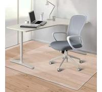 Clear Office Chair Mat - Durable 0.06" Thick Plastic Floor Protector for Wood & Tile - Ideal for Pets, Hallways, Kitchens & Doorways - Rectangle Shape