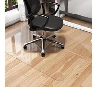 Clear Office Chair Mat for Hardwood Floors Hard Floor Protector for Computer Desks Plastic Mat for Rolling Chairs No Curling 55x63in/140x160cm