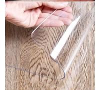 Clear Office Chair Mat for Hardwood Floors - Non-Slip Protector 75x100cm Rectangular Waterproof Floor Mat for Home & Office Use - Durable & Easy to Clean (Frosted)