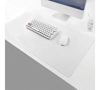 Clear Office Desk Pad, 45cm x 110cm Ultra Thin Waterproof Non-Slip Table Protector PVC Dual-Sided Gaming Writing Pad for Office/Home