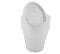 Clear Orchid Pots with Saucers 6 Pack Including Plastic Pots with Multiple Drainage Holes to Promote Root Health and Simplify Plant Care Processes (16CM)