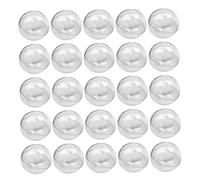 Clear Ornament Balls Diy Fillable Baubles Plastic Decoration Spheres 7cm 25pcs ·
