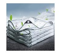 Clear Outdoor Tarpaulin, Waterproof Plastic Side Panels for Gazebo, Canopy Cover with Mosquito Netting, Transparent Greenhouse Cover (6.56x19.68ft/2x6m)