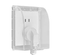 Clear Outlet Splash Cover - Adhesive Bathroom Outlet, swtch and Socket Waterproof Cover, Clear Outlet Splash Cover, Splash-Proof Safety Outlet Covers Socket Dust Protector for Bathroom Bedroom