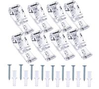 Clear P Clips 8 Pack for Roman Roller Blind Chain Cord with Screws