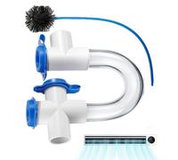 Clear P Trap - 3/4 Inch PVC U Traps for Condensation - Pipe Fitting Connector, AC Transparent U Trap, Drain Cleaning Kit for Effectively Drains Condensate